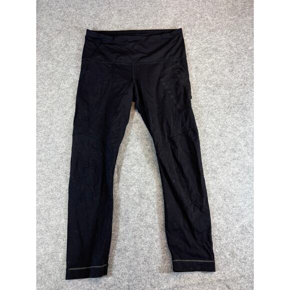 Lululemon Leggings Womens Small Black Performance Yoga Gym Fitness Workout - Picture 1 of 8